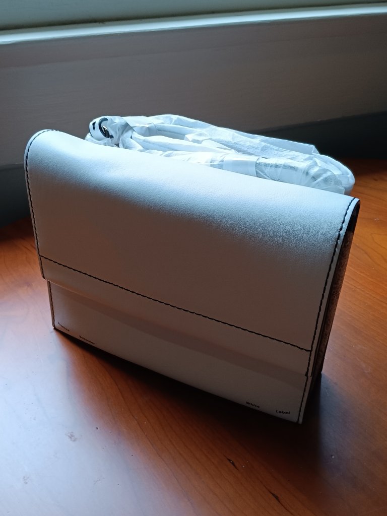 Nwt Proenza Schouler White & Black Leather Accordion Flap Crossbody Bag